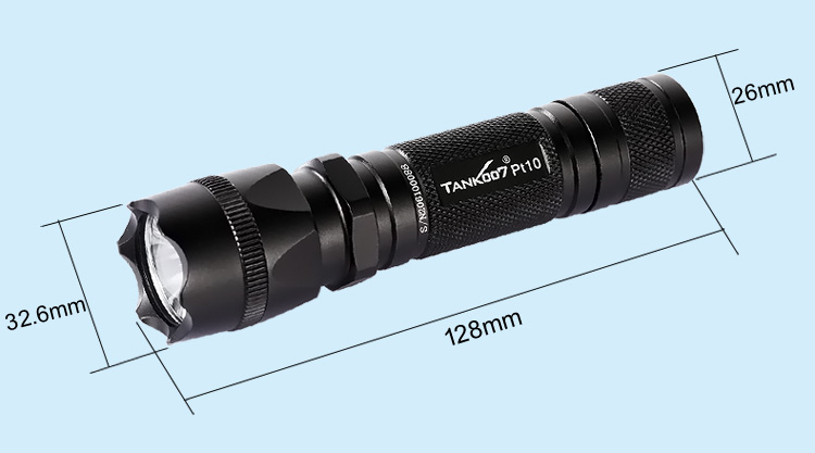 PT10 E- Q5 Tactical Flashlight Max 230 Lumen (3)