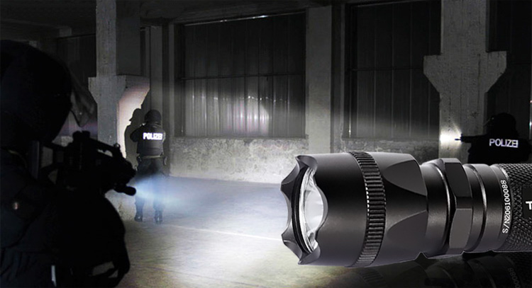 PT10 E- Q5 Tactical Flashlight Max 230 Lumen TANK007-Types of common light source for torch flashlight