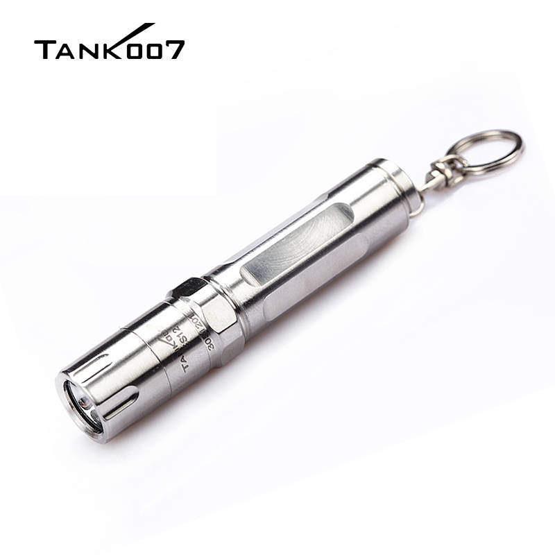 Stainless Steel 120 lumen aluminum mini flashlight keychain-ES12-Discontinued