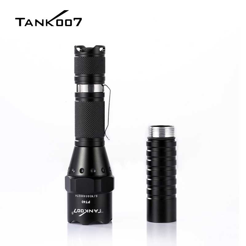 Tank007 PT40 U2 Tactical Flashlight 1000 Lumen High Power