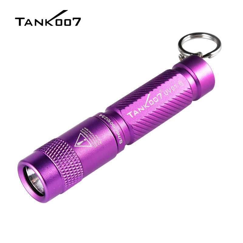 UV01 365nm Small UV Flashlight Black Light Mini Keychain UV Torch