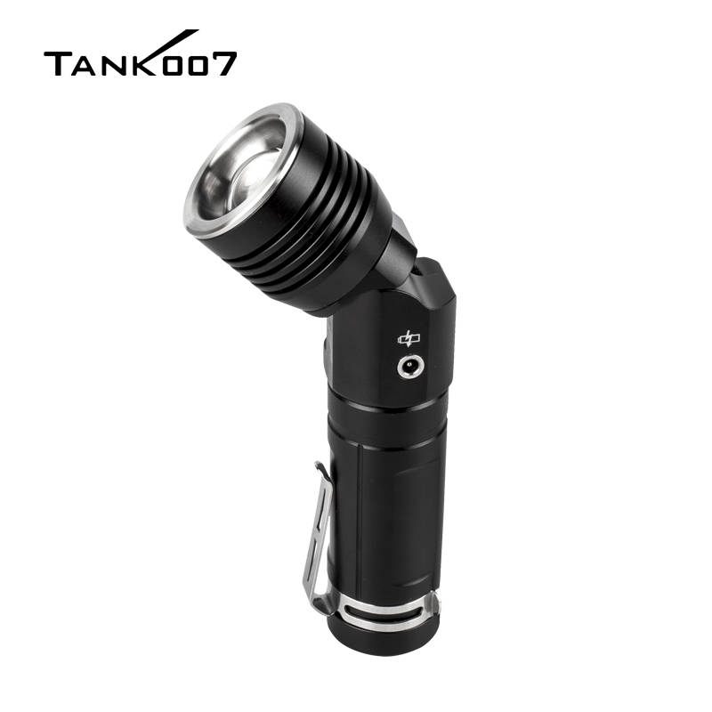 KC70 90° rotating zoom flashlight magnetic working torch USB rechargeable flashlight-Discontinued