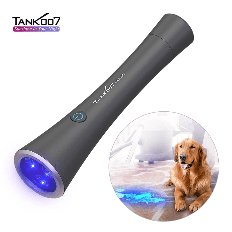 Tank007 UV6100 UV Flashlight Black Light Lamp Detector for Dog Urine Pet Stains Bed Bug