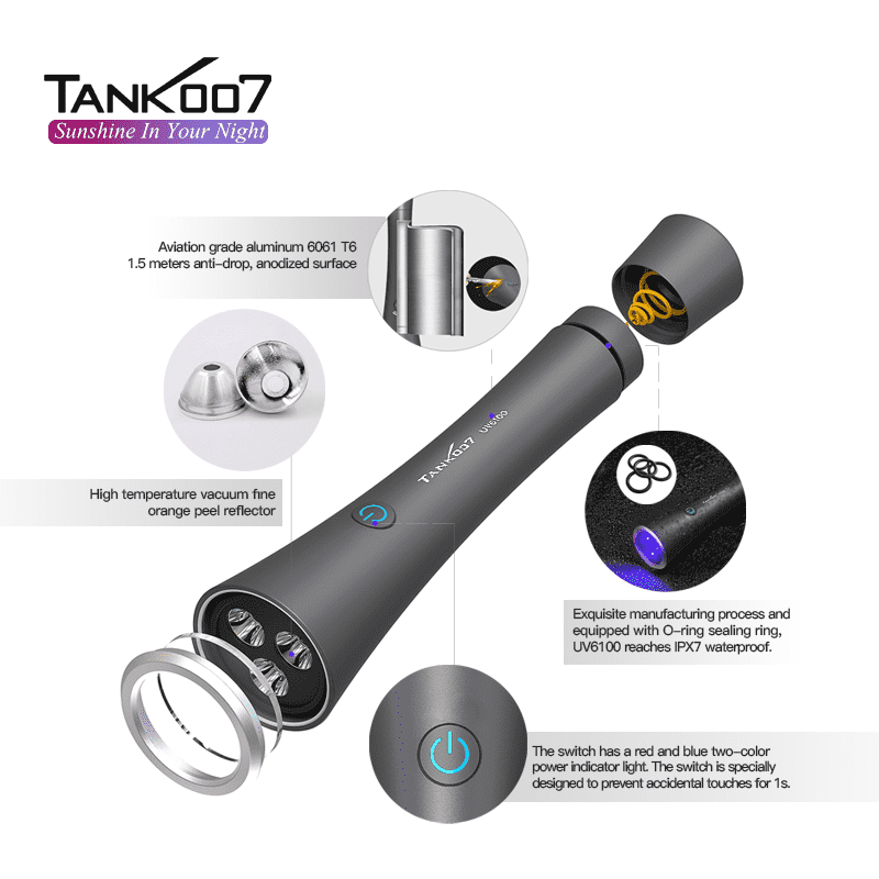 Tank007 UV6100 flashlight