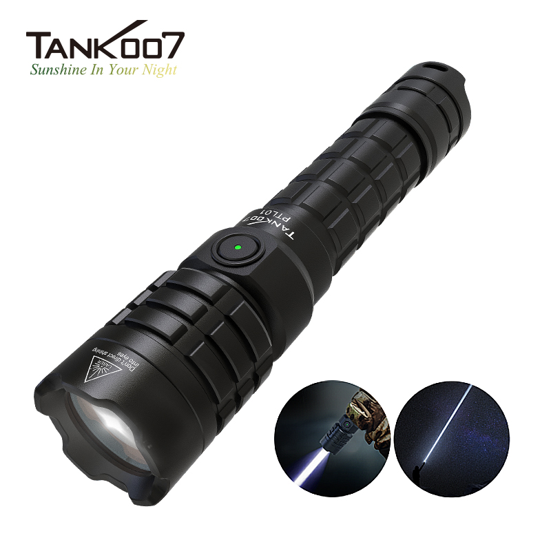 Tank007 PTL01 Rechargeable Laser Flashlight LED Torch White Laser Flashlight