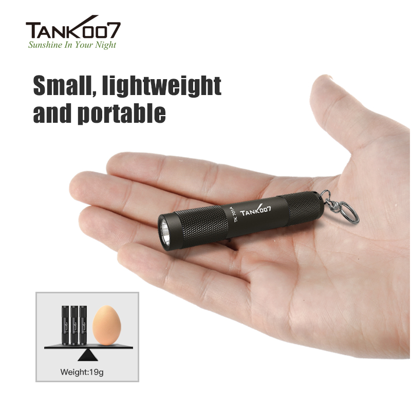 TK701A Portable Mini Flashlight Pocket Waterproof Led Camping Keychain Flashlight