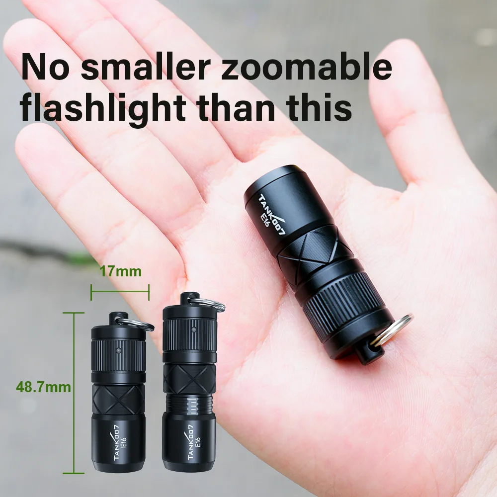 Magnetic mini zoomable flashlight  E16 - Image 4